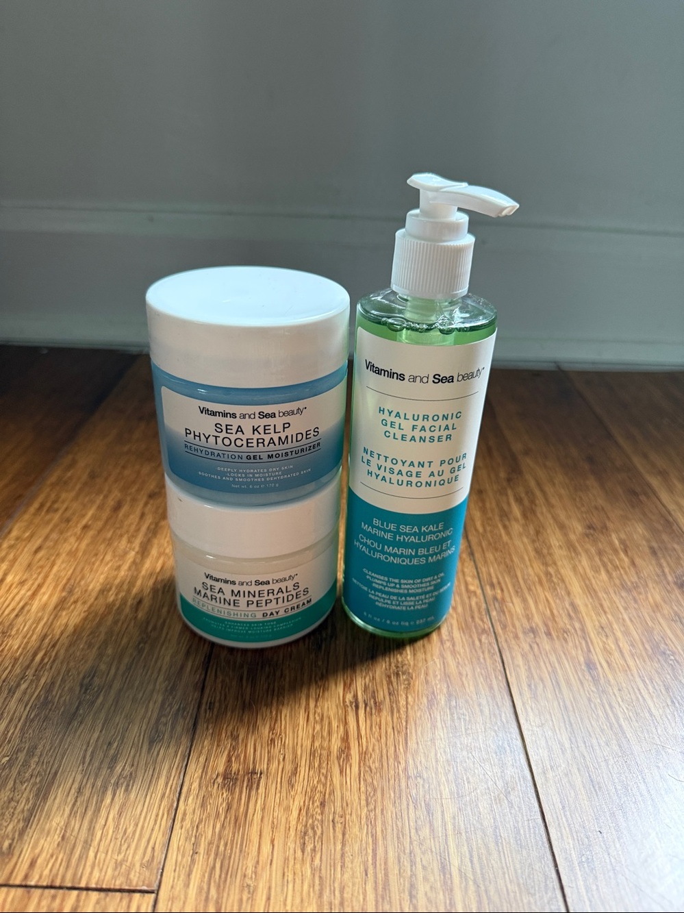 🐬New Vitamins and Sea Beauty 3pc Hydration Set: Cleanser & 2 Face Creams🐬